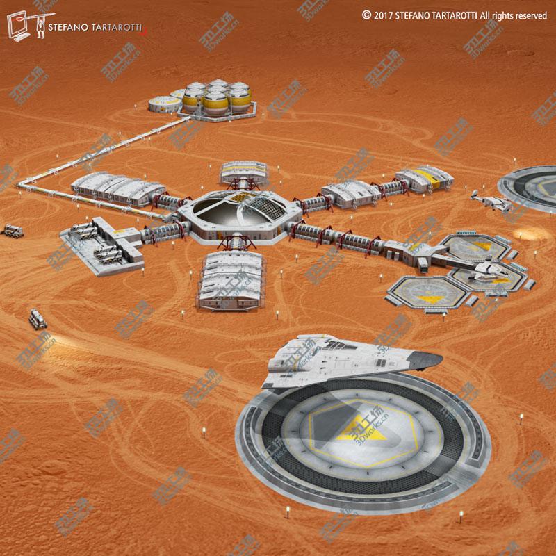 images/goods_img/2021040232/Moon or Mars Base 3D model/1.jpg